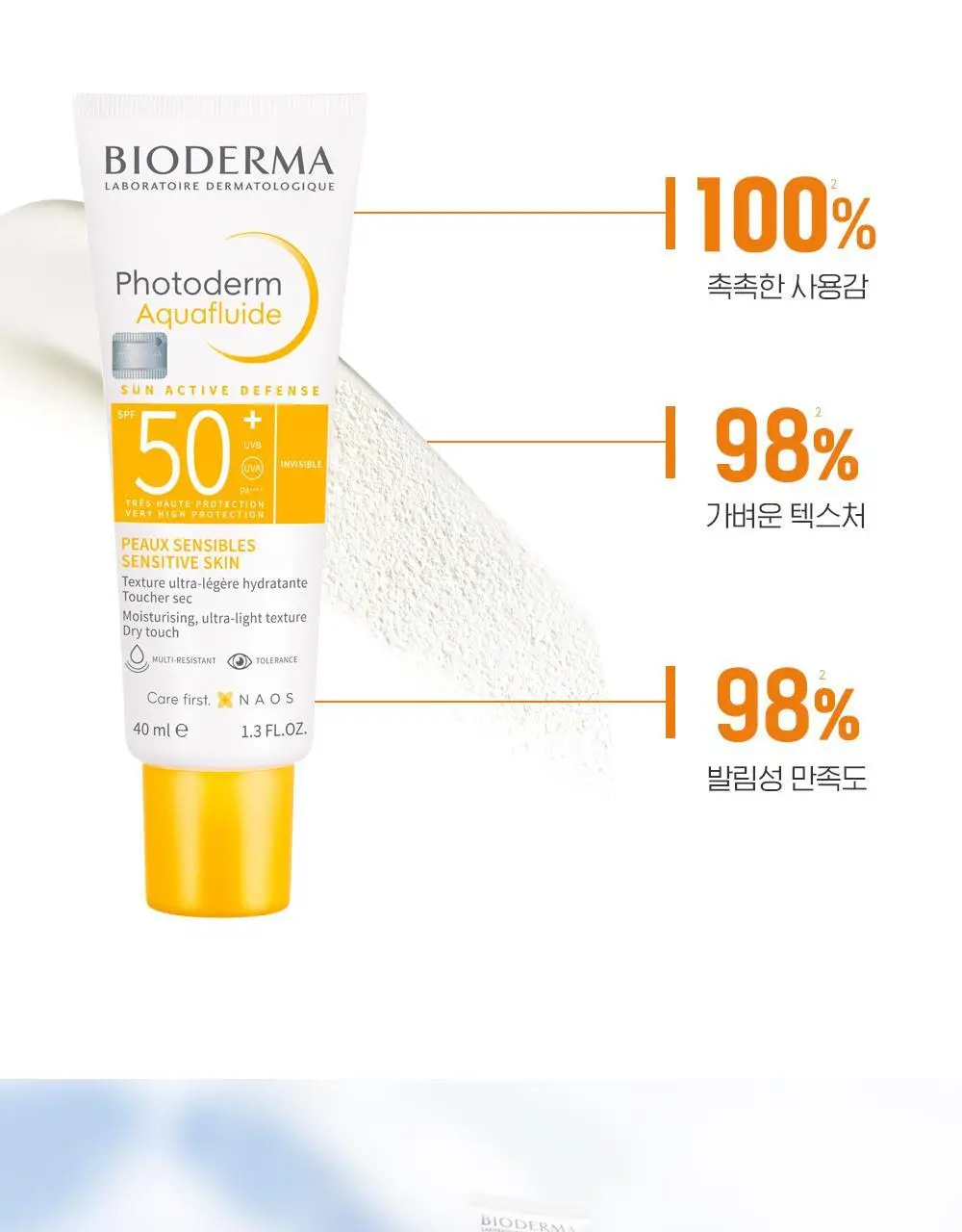 [리뉴얼]바이오더마 포토덤 아쿠아 플루이드 SPF50+ 40ml 상세페이지 10